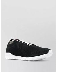 Kiton - Sneakers Round Toe Calfskin Cotton Blend - Lyst
