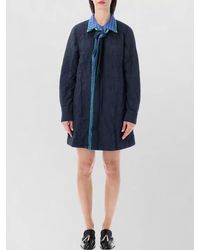 Loewe - Short Coat Crinkled Cotton Layered Design - Lyst