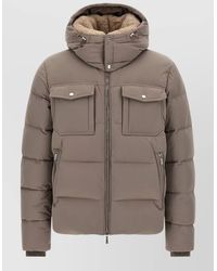 Moorer - Wool Cashmere Quilted Padded Bomber Jacket - Lyst