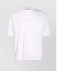 Marni - Cotton Logo Patch Short-Sleeve T-Shirt - Lyst