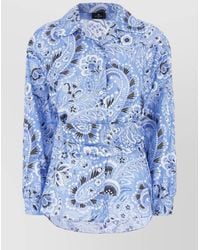 Etro - Printed Silk Blend Blouse - Lyst