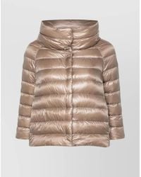 Herno - Down Quilted Funnel Neck Short Puffer Jacket - Lyst