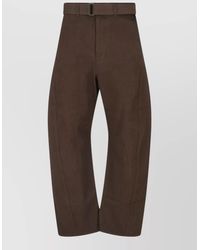 Lemaire - Wide Leg Pants Belt Loops Side Pockets - Lyst