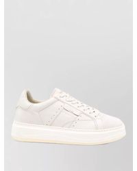 Woolrich - Leather Panelled Low-Top Sneakers - Lyst