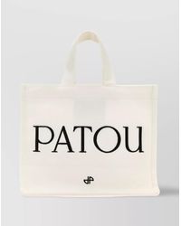 Patou - Cotton Canvas Small Tote Bag - Lyst