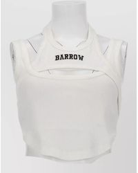 Barrow - Ribbed Tank Top Sleeveless Cropped Cut - Lyst