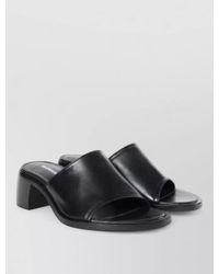 Ann Demeulemeester - Lyra Mid Heel Block Toe Mules - Lyst