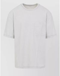 Lemaire - Cotton Linen Boxy Short Sleeve T-Shirt - Lyst