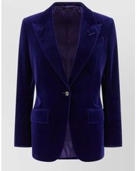 Tom Ford - Velvet Single-Breasted Blazer - Lyst