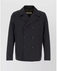 Herno - Cotton Trench Coat Double-Breasted Design - Lyst