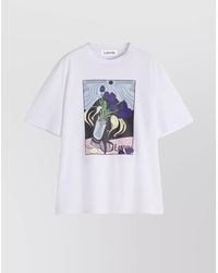 Lanvin - Crew Neck Graphic Print Short Sleeves Vest - Lyst