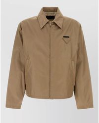 Prada - Cappuccino Re-nylon Jacket - Lyst