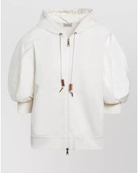 Moncler - Hooded Top Drawstring Detail Front Pockets - Lyst