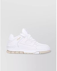 Axel Arigato - Leather Low Top Sneakers With Perforated Round Toe - Lyst