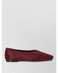 Ami Paris - Leather Ballerina Shoes - Lyst