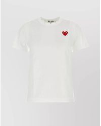 Comme des Garçons - Cotton Logo Patch Short-Sleeve T-Shirt - Lyst