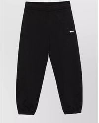 MSGM - Cotton Track Pants - Lyst