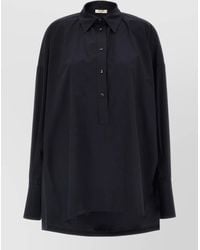 DI.LA3 PARI' - Cotton Shirt Collared Neck Longline Design - Lyst