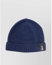 Borsalino - Cashmere Beanie With Folded Brim And Ribbed Cuff - Lyst