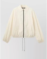 Jacquemus - Zip Up Windbreaker Jacket Drawstring Hem - Lyst