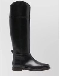Brunello Cucinelli - Leather Knee-High Riding Boots - Lyst