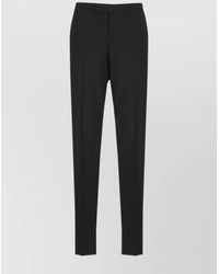 Lardini - Virgin Wool Straight-Leg Tailored Trousers - Lyst