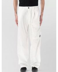 C.P. Company - Wide Leg Cargo Trousers - Lyst