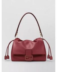 Fendi - Mamma Baguette Medium Leather Shoulder Bag - Lyst