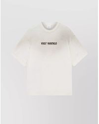Axel Arigato - Logo Print Ribbed Crew Neck Short Sleeve T-Shirt - Lyst