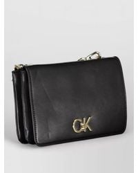 Calvin Klein - Synthetic Leather Clutch Bag - Lyst