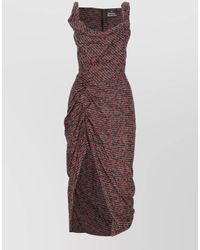 Vivienne Westwood - Knee Length Dress Asymmetric Hem Ruched - Lyst