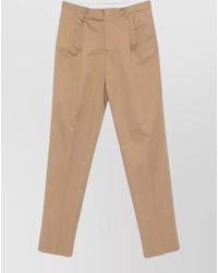 Lardini - Pleated Trousers Regular Fit Belt Loops - Lyst