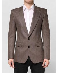 Dolce & Gabbana - Striped Single Breasted Blazer Notched Lapel - Lyst