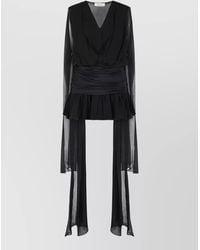 Blumarine - Viscose Mini Dress - Lyst