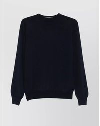 Tagliatore - Virgin Wool Crew-Neck Jumper - Lyst