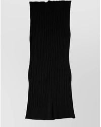 Dolce & Gabbana - Cashmere Ribbed Knit Scarf - Lyst