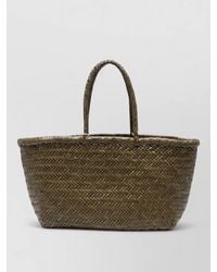 Dragon Diffusion - Braided Handle Woven Beach Tote Bag - Lyst