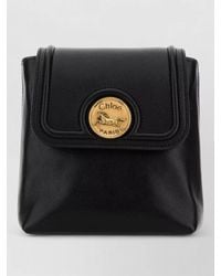 Chloé - Leather Backpack Horse Medal Logo - Lyst