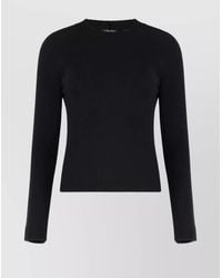 Max Mara - Cashmere Wool Crew Neck Long Sleeve Jumper - Lyst