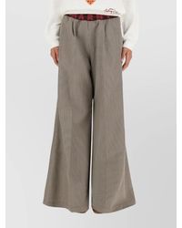 Marni - High-Rise Pleated Wide-Leg Trousers With Belt Loops - Lyst
