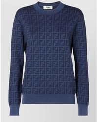 Fendi - Wool And Silk Jumper - Lyst
