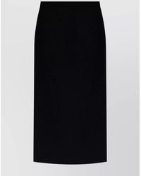 Givenchy - Pleated-Back Midi Pencil Skirt - Lyst