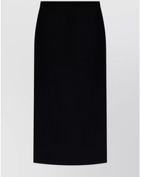 Givenchy - Tailored High-Waisted Midi Skirt With Back Pleats - Lyst