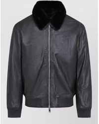 Yves Salomon - Leather Bomber Jacket - Lyst