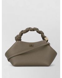 Ganni - Bou Small Grain Textured Shoulder Bag - Lyst