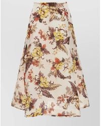 Zimmermann - 'Floral Flare A-Line Midi Skirt' - Lyst