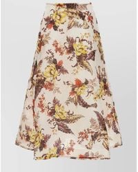 Zimmermann - 'Floral Flare A-Line Midi Skirt' - Lyst