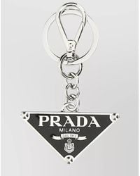 Prada - Metal Key Ring - Lyst