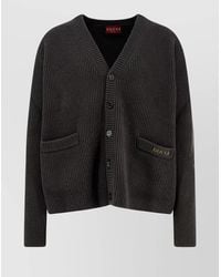 Gucci - V-Neck Long Sleeve Cardigan Front Pockets - Lyst