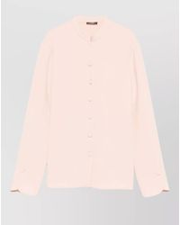 Emporio Armani - Long-Sleeve Crepe Shirt - Lyst